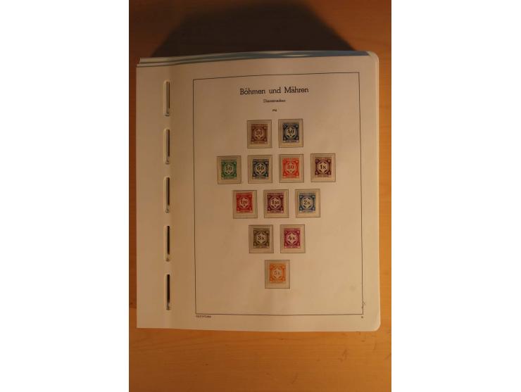 1939/45, umfangreiche postfrische und ungebrauchte Sammlung im Vordruckalbum mit vielen kompletten und besseren Ausgaben, etl
