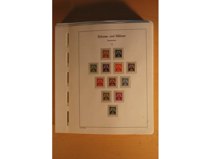 1939/45, umfangreiche postfrische und ungebrauchte Sammlung im Vordruckalbum mit vielen kompletten und besseren Ausgaben, etl