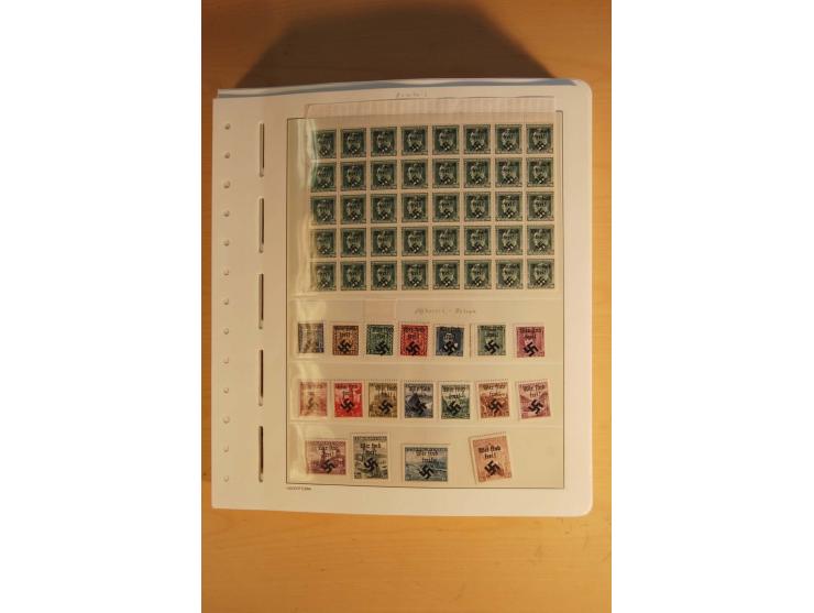 1939/45, umfangreiche postfrische und ungebrauchte Sammlung im Vordruckalbum mit vielen kompletten und besseren Ausgaben, etl