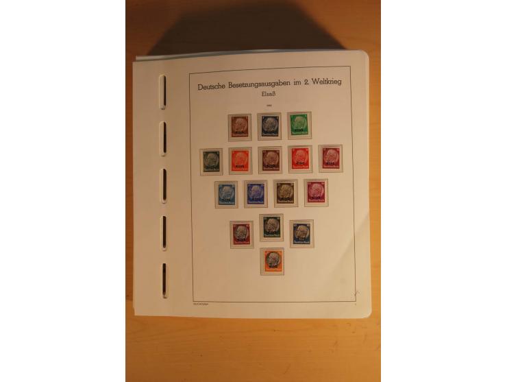 1939/45, umfangreiche postfrische und ungebrauchte Sammlung im Vordruckalbum mit vielen kompletten und besseren Ausgaben, etl