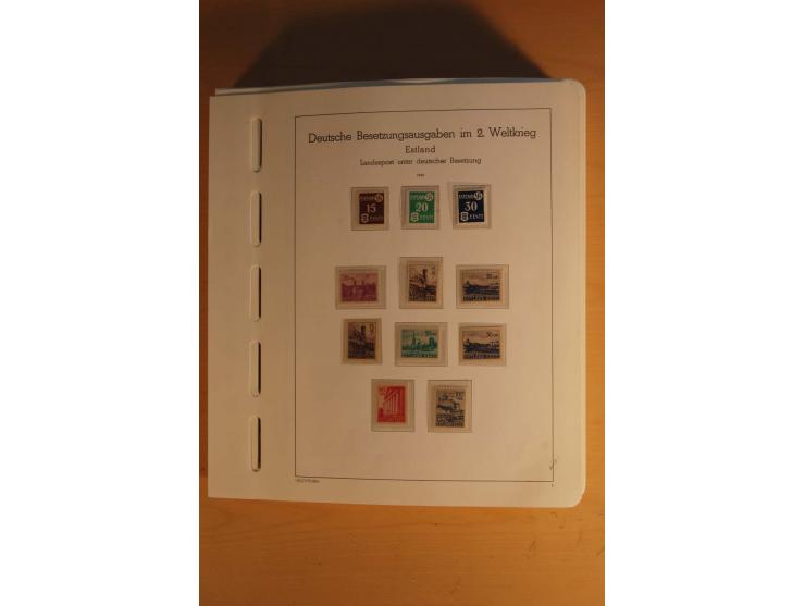 1939/45, umfangreiche postfrische und ungebrauchte Sammlung im Vordruckalbum mit vielen kompletten und besseren Ausgaben, etl