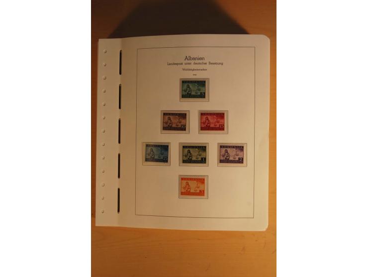 1939/45, umfangreiche postfrische und ungebrauchte Sammlung im Vordruckalbum mit vielen kompletten und besseren Ausgaben, etl