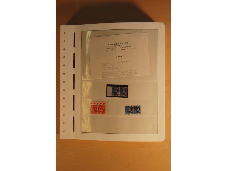 1939/45, umfangreiche postfrische und ungebrauchte Sammlung im Vordruckalbum mit vielen kompletten und besseren Ausgaben, etl