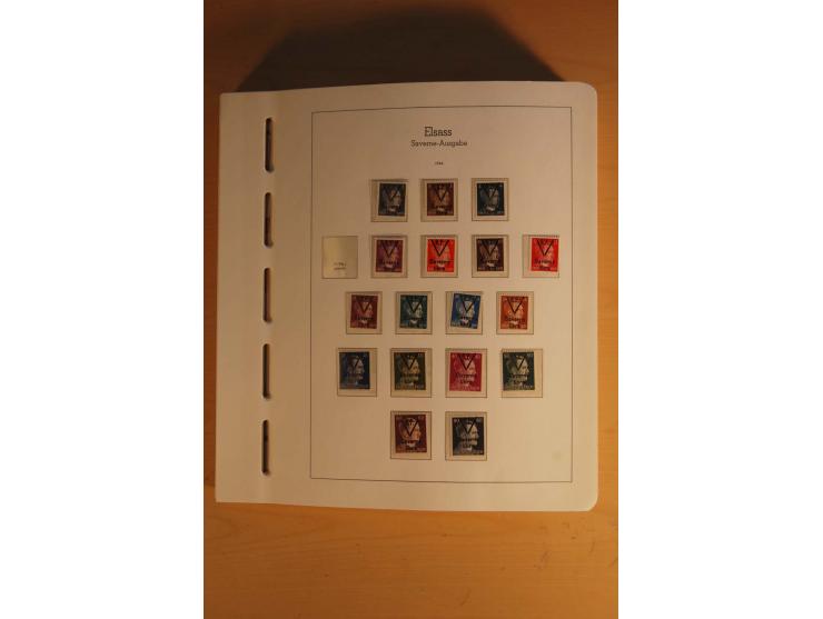 1939/45, umfangreiche postfrische und ungebrauchte Sammlung im Vordruckalbum mit vielen kompletten und besseren Ausgaben, etl