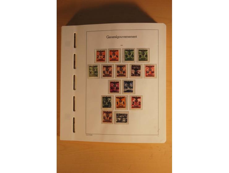 1939/45, umfangreiche postfrische und ungebrauchte Sammlung im Vordruckalbum mit vielen kompletten und besseren Ausgaben, etl