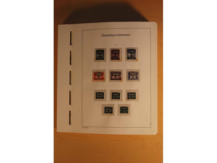 1939/45, umfangreiche postfrische und ungebrauchte Sammlung im Vordruckalbum mit vielen kompletten und besseren Ausgaben, etl