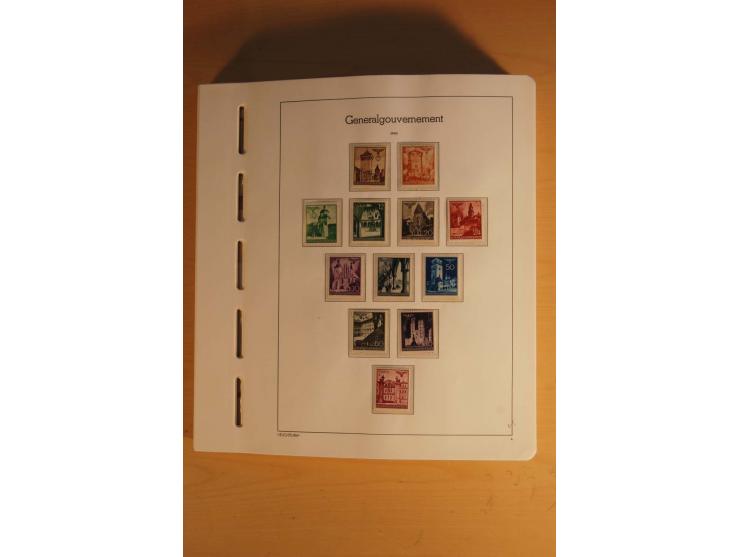 1939/45, umfangreiche postfrische und ungebrauchte Sammlung im Vordruckalbum mit vielen kompletten und besseren Ausgaben, etl