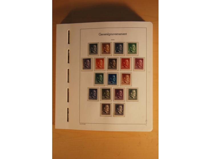 1939/45, umfangreiche postfrische und ungebrauchte Sammlung im Vordruckalbum mit vielen kompletten und besseren Ausgaben, etl