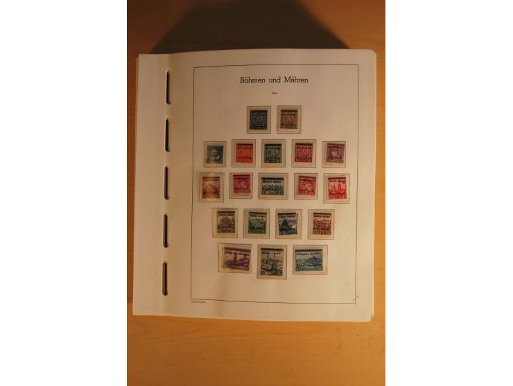 1939/45, umfangreiche postfrische und ungebrauchte Sammlung im Vordruckalbum mit vielen kompletten und besseren Ausgaben, etl
