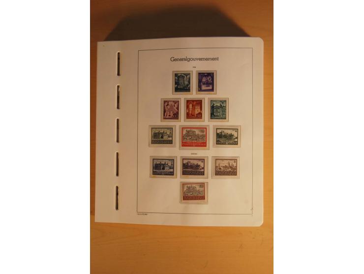 1939/45, umfangreiche postfrische und ungebrauchte Sammlung im Vordruckalbum mit vielen kompletten und besseren Ausgaben, etl