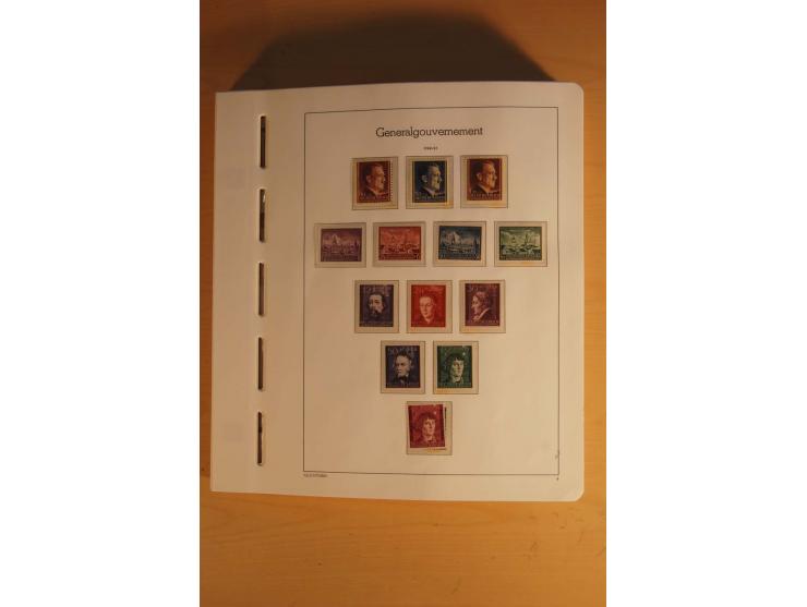 1939/45, umfangreiche postfrische und ungebrauchte Sammlung im Vordruckalbum mit vielen kompletten und besseren Ausgaben, etl