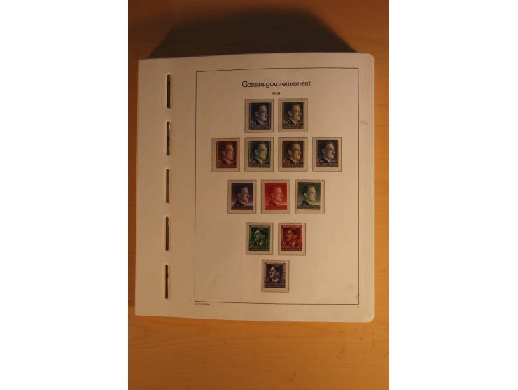 1939/45, umfangreiche postfrische und ungebrauchte Sammlung im Vordruckalbum mit vielen kompletten und besseren Ausgaben, etl