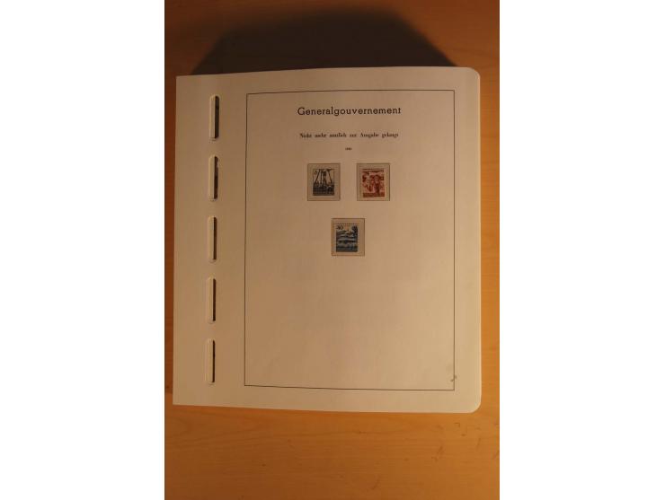 1939/45, umfangreiche postfrische und ungebrauchte Sammlung im Vordruckalbum mit vielen kompletten und besseren Ausgaben, etl