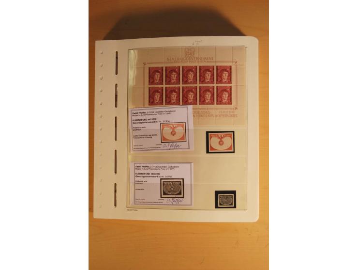 1939/45, umfangreiche postfrische und ungebrauchte Sammlung im Vordruckalbum mit vielen kompletten und besseren Ausgaben, etl