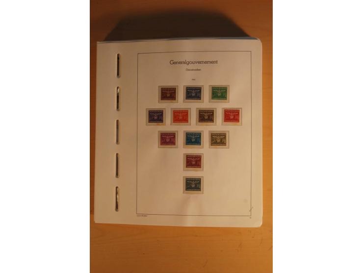 1939/45, umfangreiche postfrische und ungebrauchte Sammlung im Vordruckalbum mit vielen kompletten und besseren Ausgaben, etl