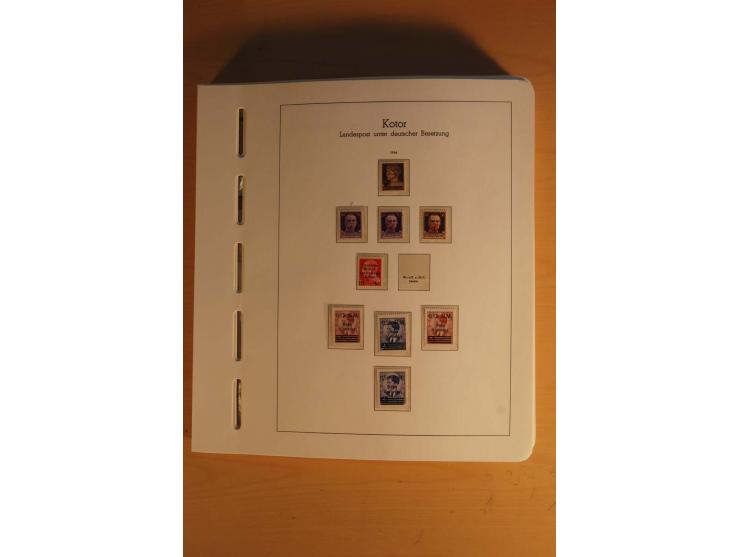 1939/45, umfangreiche postfrische und ungebrauchte Sammlung im Vordruckalbum mit vielen kompletten und besseren Ausgaben, etl