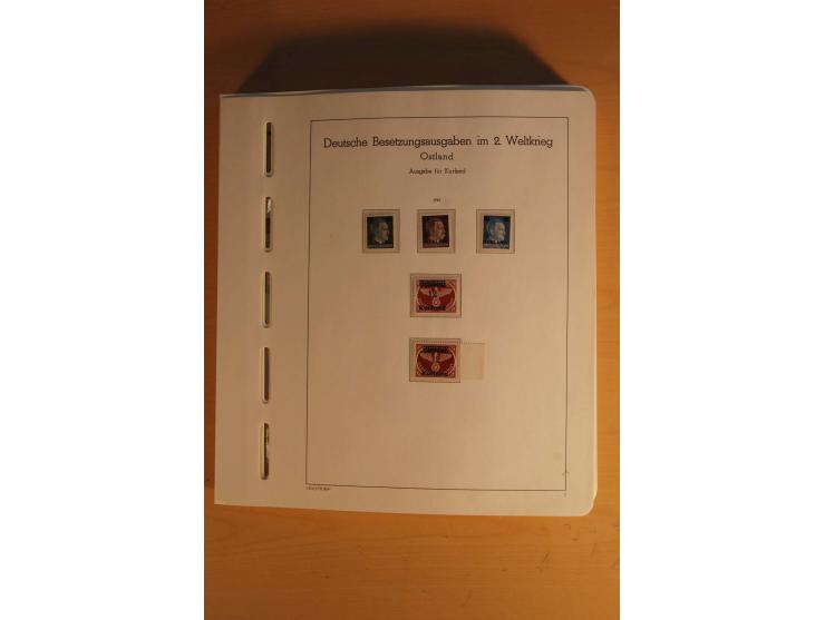 1939/45, umfangreiche postfrische und ungebrauchte Sammlung im Vordruckalbum mit vielen kompletten und besseren Ausgaben, etl