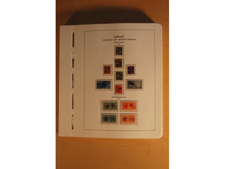 1939/45, umfangreiche postfrische und ungebrauchte Sammlung im Vordruckalbum mit vielen kompletten und besseren Ausgaben, etl