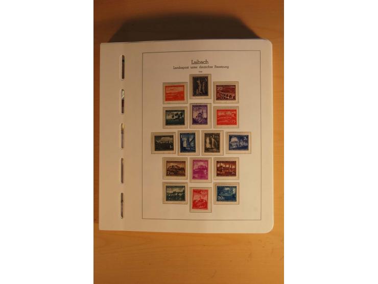 1939/45, umfangreiche postfrische und ungebrauchte Sammlung im Vordruckalbum mit vielen kompletten und besseren Ausgaben, etl