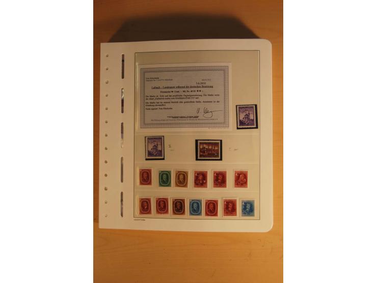 1939/45, umfangreiche postfrische und ungebrauchte Sammlung im Vordruckalbum mit vielen kompletten und besseren Ausgaben, etl
