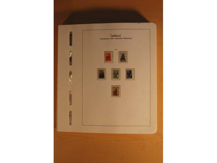 1939/45, umfangreiche postfrische und ungebrauchte Sammlung im Vordruckalbum mit vielen kompletten und besseren Ausgaben, etl