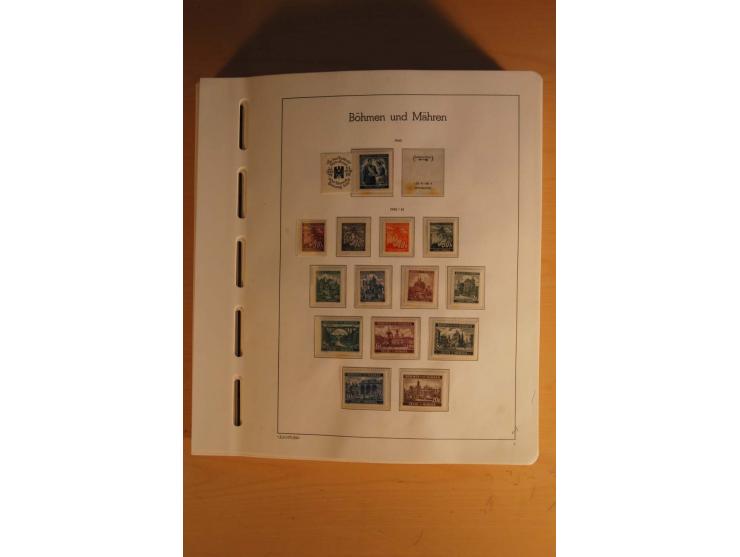 1939/45, umfangreiche postfrische und ungebrauchte Sammlung im Vordruckalbum mit vielen kompletten und besseren Ausgaben, etl