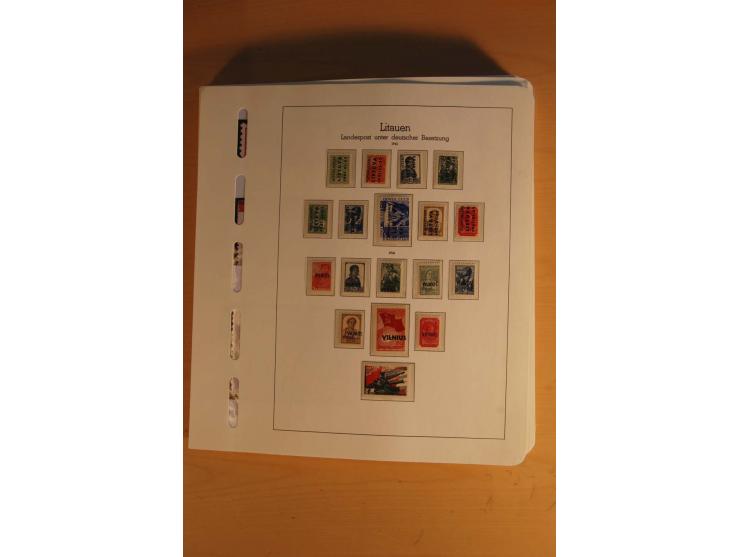 1939/45, umfangreiche postfrische und ungebrauchte Sammlung im Vordruckalbum mit vielen kompletten und besseren Ausgaben, etl
