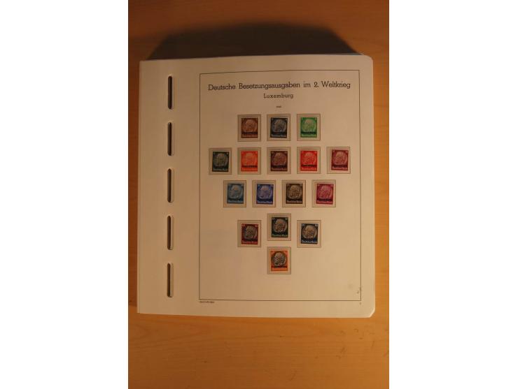 1939/45, umfangreiche postfrische und ungebrauchte Sammlung im Vordruckalbum mit vielen kompletten und besseren Ausgaben, etl