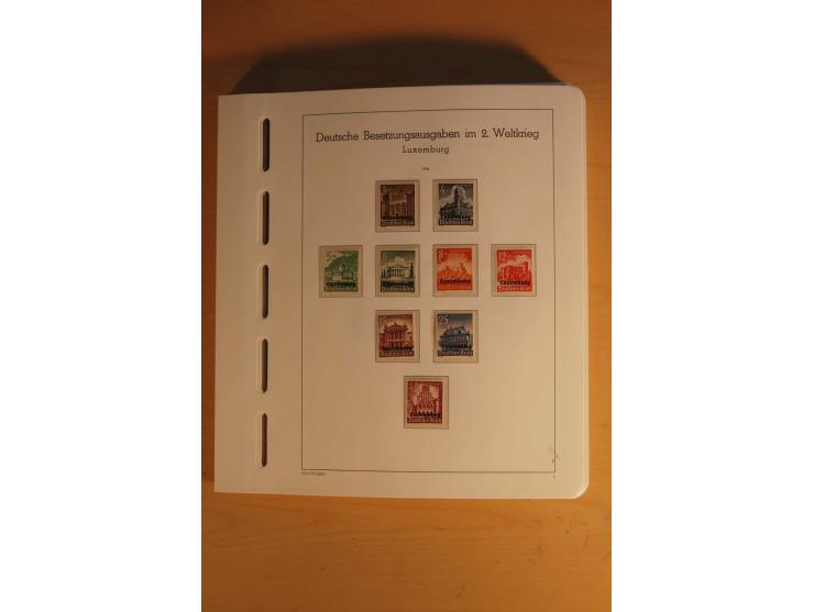 1939/45, umfangreiche postfrische und ungebrauchte Sammlung im Vordruckalbum mit vielen kompletten und besseren Ausgaben, etl