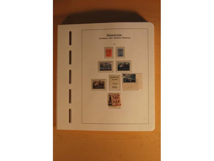 1939/45, umfangreiche postfrische und ungebrauchte Sammlung im Vordruckalbum mit vielen kompletten und besseren Ausgaben, etl