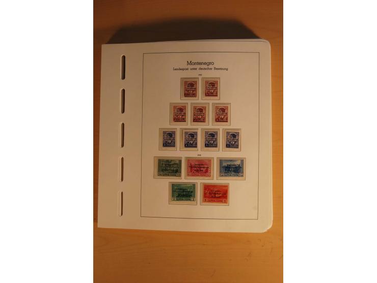 1939/45, umfangreiche postfrische und ungebrauchte Sammlung im Vordruckalbum mit vielen kompletten und besseren Ausgaben, etl