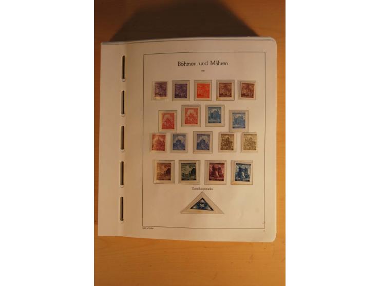 1939/45, umfangreiche postfrische und ungebrauchte Sammlung im Vordruckalbum mit vielen kompletten und besseren Ausgaben, etl