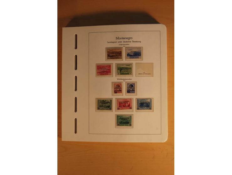 1939/45, umfangreiche postfrische und ungebrauchte Sammlung im Vordruckalbum mit vielen kompletten und besseren Ausgaben, etl