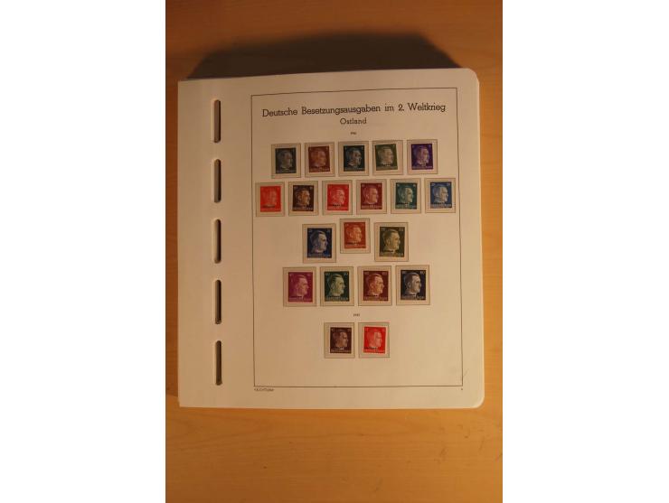1939/45, umfangreiche postfrische und ungebrauchte Sammlung im Vordruckalbum mit vielen kompletten und besseren Ausgaben, etl