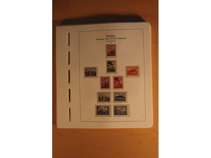 1939/45, umfangreiche postfrische und ungebrauchte Sammlung im Vordruckalbum mit vielen kompletten und besseren Ausgaben, etl