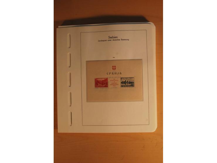 1939/45, umfangreiche postfrische und ungebrauchte Sammlung im Vordruckalbum mit vielen kompletten und besseren Ausgaben, etl