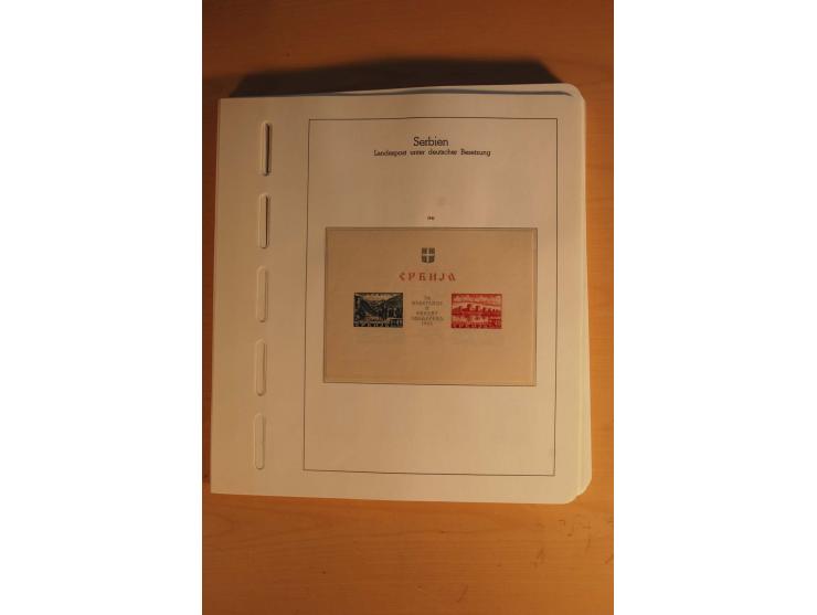 1939/45, umfangreiche postfrische und ungebrauchte Sammlung im Vordruckalbum mit vielen kompletten und besseren Ausgaben, etl