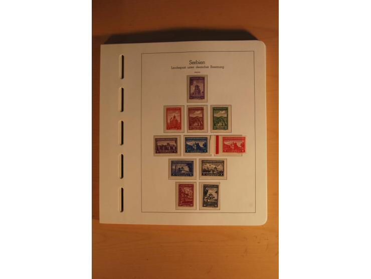1939/45, umfangreiche postfrische und ungebrauchte Sammlung im Vordruckalbum mit vielen kompletten und besseren Ausgaben, etl
