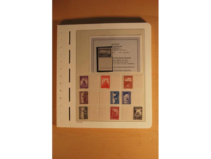1939/45, umfangreiche postfrische und ungebrauchte Sammlung im Vordruckalbum mit vielen kompletten und besseren Ausgaben, etl