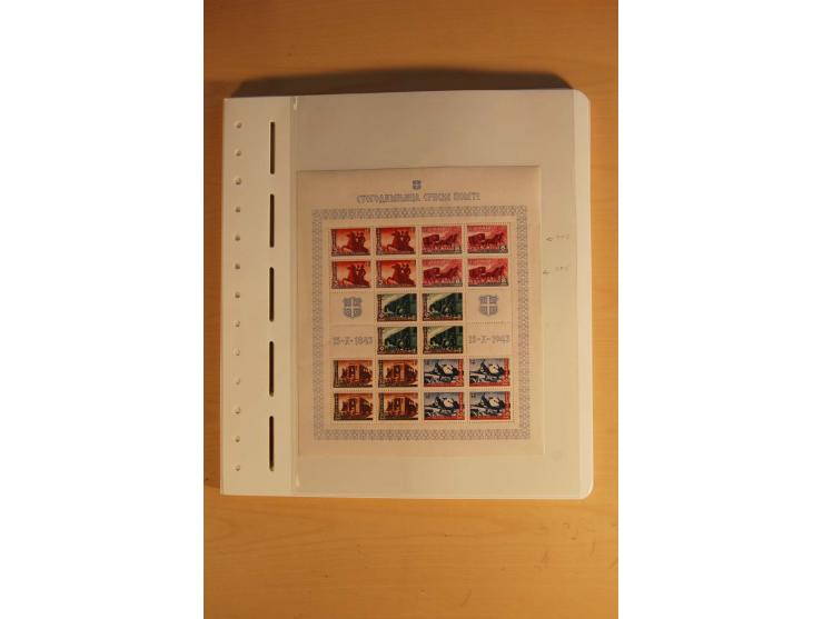 1939/45, umfangreiche postfrische und ungebrauchte Sammlung im Vordruckalbum mit vielen kompletten und besseren Ausgaben, etl