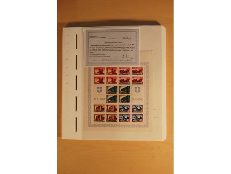 1939/45, umfangreiche postfrische und ungebrauchte Sammlung im Vordruckalbum mit vielen kompletten und besseren Ausgaben, etl