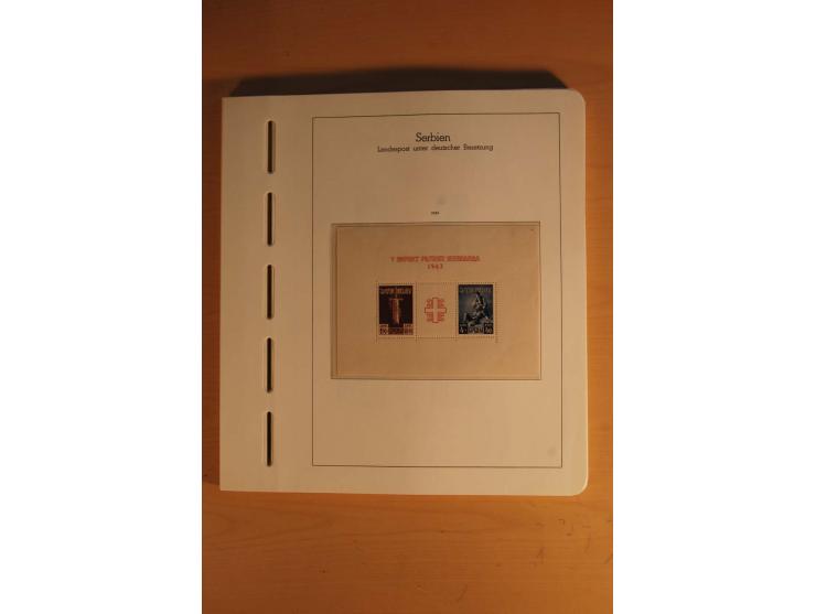 1939/45, umfangreiche postfrische und ungebrauchte Sammlung im Vordruckalbum mit vielen kompletten und besseren Ausgaben, etl