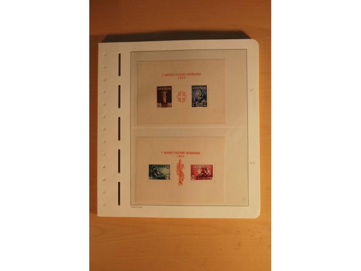 1939/45, umfangreiche postfrische und ungebrauchte Sammlung im Vordruckalbum mit vielen kompletten und besseren Ausgaben, etl