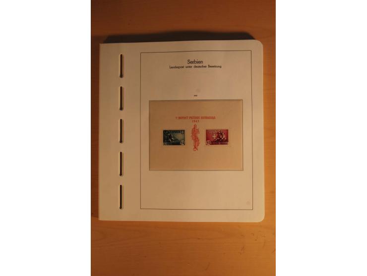 1939/45, umfangreiche postfrische und ungebrauchte Sammlung im Vordruckalbum mit vielen kompletten und besseren Ausgaben, etl