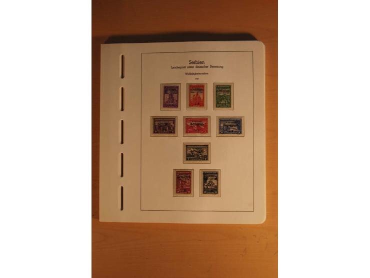 1939/45, umfangreiche postfrische und ungebrauchte Sammlung im Vordruckalbum mit vielen kompletten und besseren Ausgaben, etl