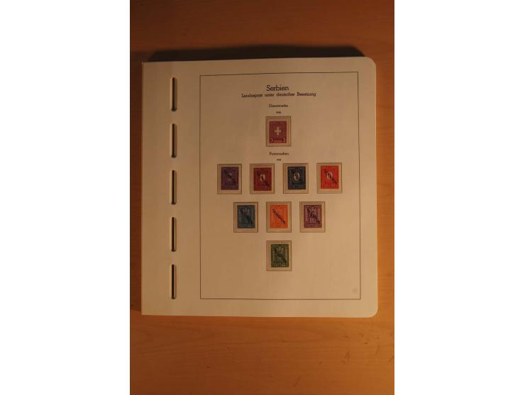 1939/45, umfangreiche postfrische und ungebrauchte Sammlung im Vordruckalbum mit vielen kompletten und besseren Ausgaben, etl