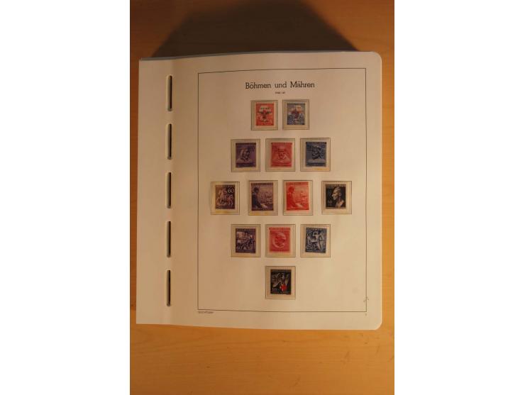 1939/45, umfangreiche postfrische und ungebrauchte Sammlung im Vordruckalbum mit vielen kompletten und besseren Ausgaben, etl