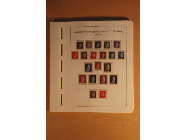 1939/45, umfangreiche postfrische und ungebrauchte Sammlung im Vordruckalbum mit vielen kompletten und besseren Ausgaben, etl