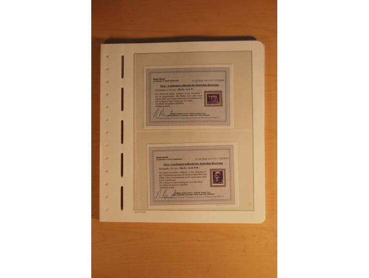 1939/45, umfangreiche postfrische und ungebrauchte Sammlung im Vordruckalbum mit vielen kompletten und besseren Ausgaben, etl