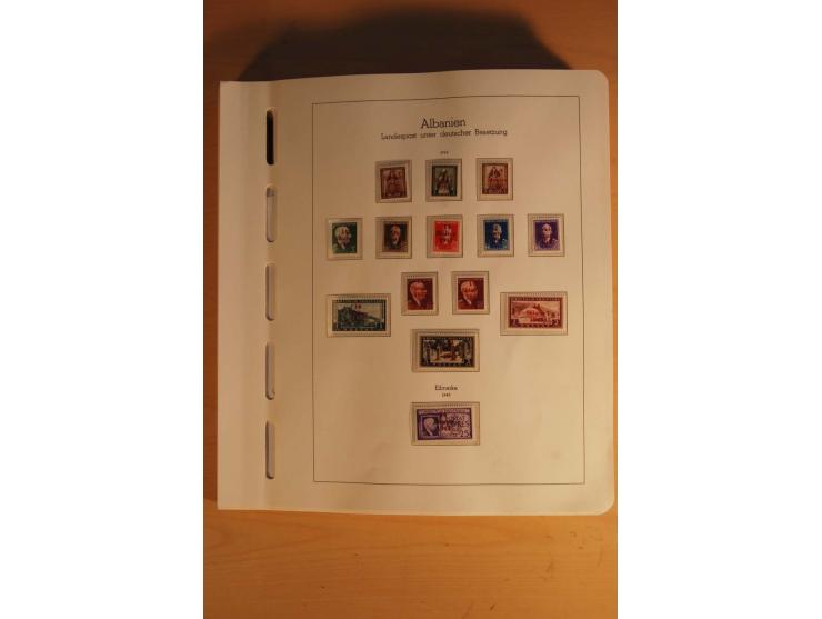 1939/44, Albanien bis Zara, ungebrauchte und postfrische Sammlung mit einigen Briefen und Karten, dabei viele bessere Werte u